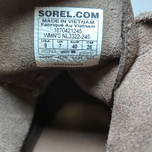 Sorel Evia Lace up Platform Ankle Booties woman's size 9 - Picture 16 of 16